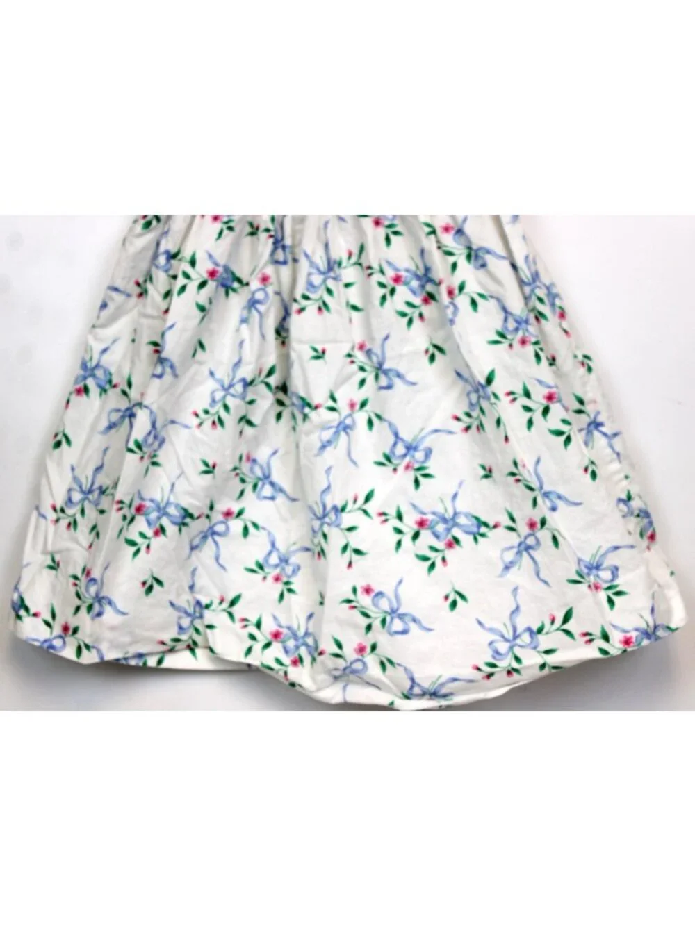 Simi Baby 2pc Dress Bloomer Diaper Cover sz 24m Floral Flowers Lace Trim Puff